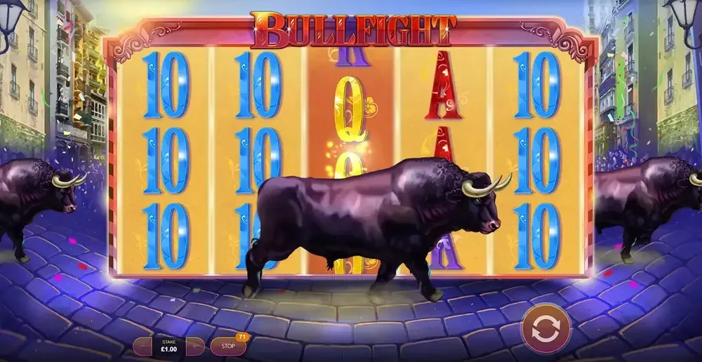 Gameplay de la machine à sous Bullfight