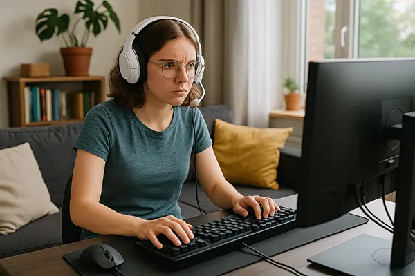Joueuse en streaming