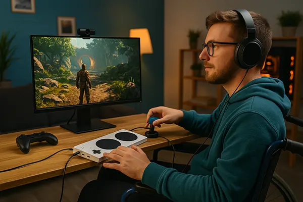 Disabled gamer setup